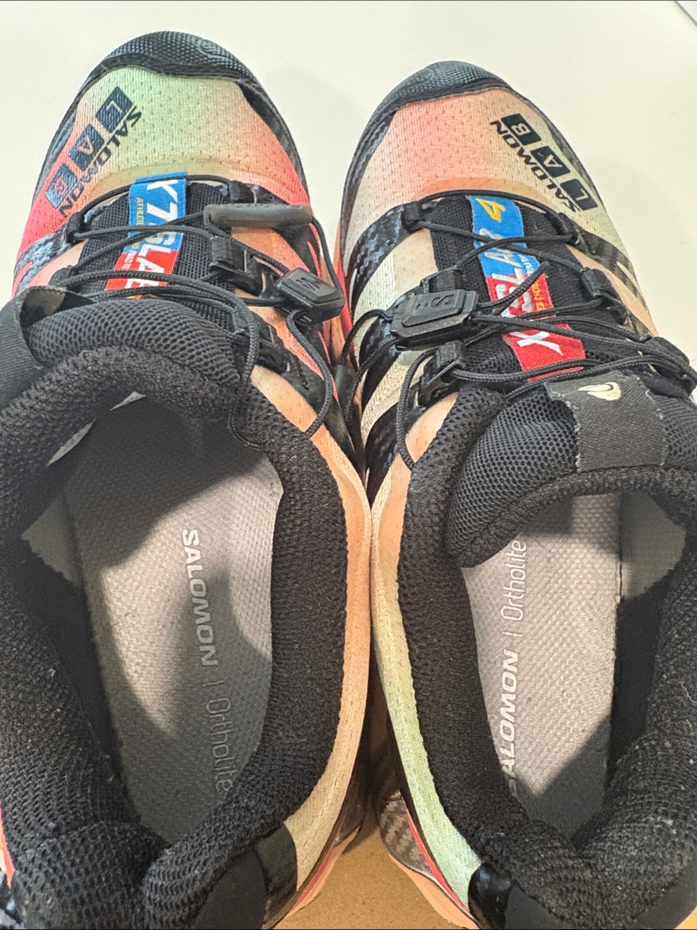 Salomon S/Lab Women's Trail Shoes in Coral, Black and Peach - Picture 11 of 11